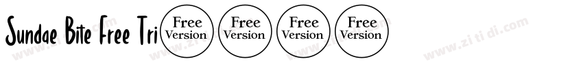 Sundae Bite Free Tri字体转换